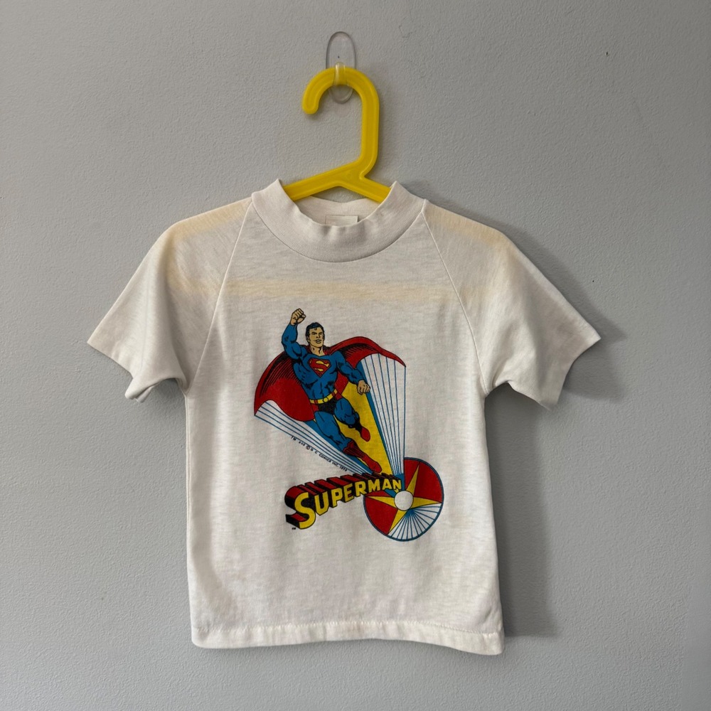 Vintage Kids Superman T-Shirt 1979 Youth L 6-7 DC Comics
